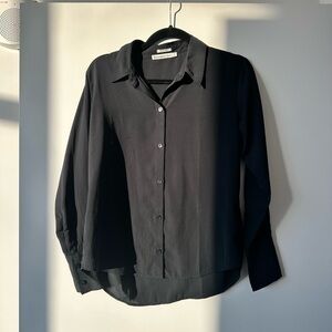 Abercrombie Black Button-Up Shirt